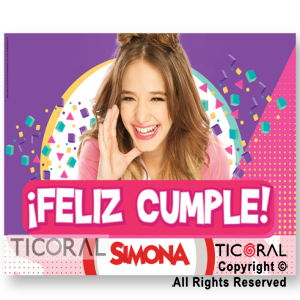 SIMONA AFICHE FELIZ CUMPLE x 1